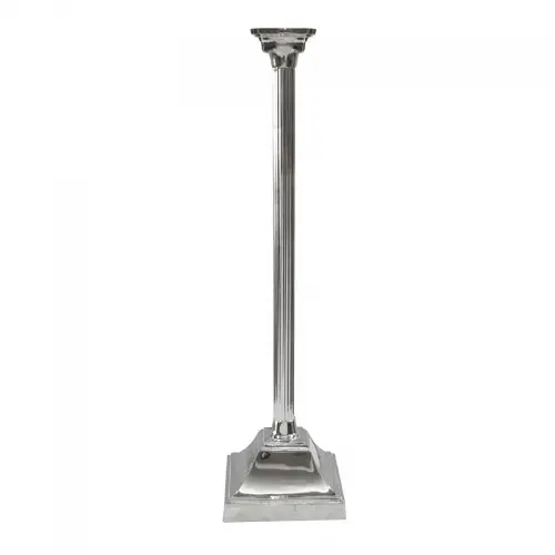 By Kohler  -SALE-  Candleholder 21x21x81cm silver  (105248)