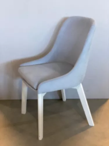 By Kohler  Side Chair 52x60x85cm Ivan Baby BLue Legs White  (112123)