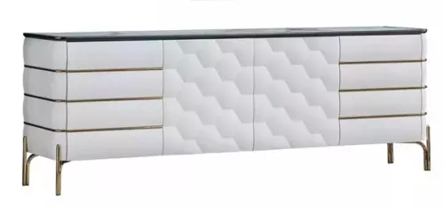 Nirvana Sideboard without mirror white and gold