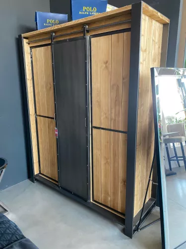 By Kohler  Wardrobe Industrial max. 165x200x60cm hanging/shelfs SALE (200636)