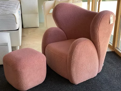 By Kohler  Buffa Armchair with footstool (201837)