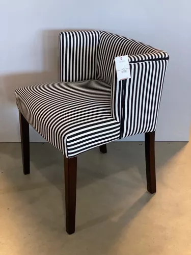 By Kohler  Sale Clinton Side dining chair - SW Small Stripes - Kolonial Legs (101103)