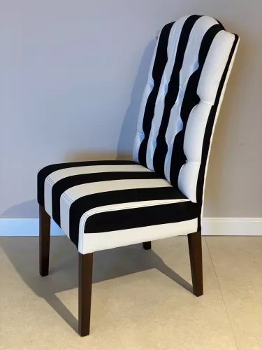 By Kohler  SALE Bryan Side dining chair - SW BIG Stripes- Kolonial (200164-25)